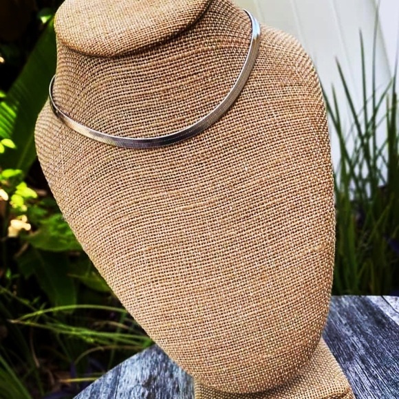 Jewelry - Silvertone Herringbone Necklace and Earring Set